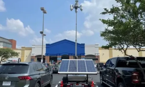 LotGuard Surveillance Trailer at Retail Store - Thumb