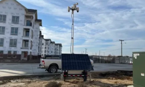 Surveillance Trailer at Jobsite - Thumb