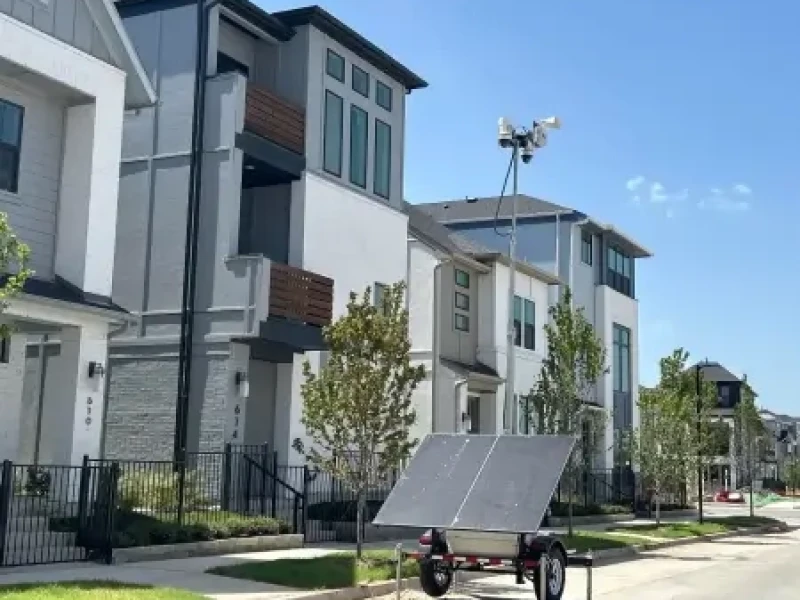 Solar Trailer at Residential Community - Thumb