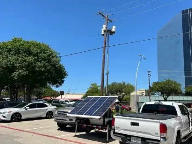 Mobile Solar Trailer Parking Lot - Thumbnail