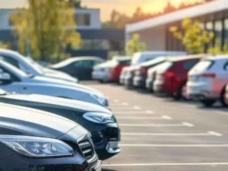 Blog Thumbnail Wide cars parked in a parking lot at an auto dealership