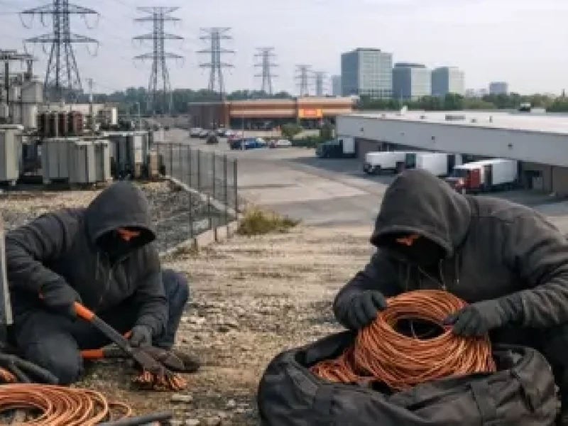 Top 10 Commercial Property Hotspots for Copper Theft Risk Wide