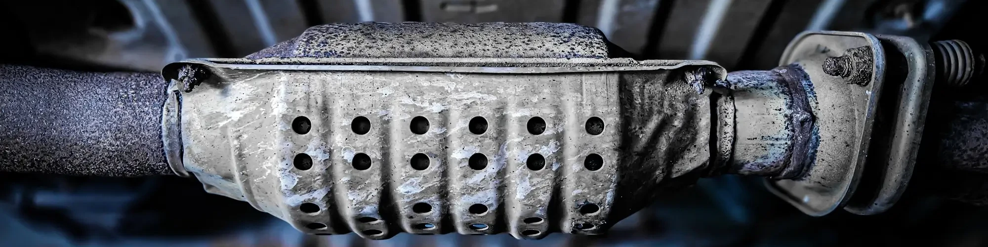 catalytic converter under vehicle