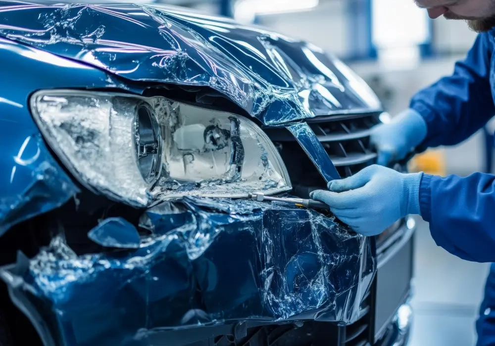 Vehicle Damaged by Collision