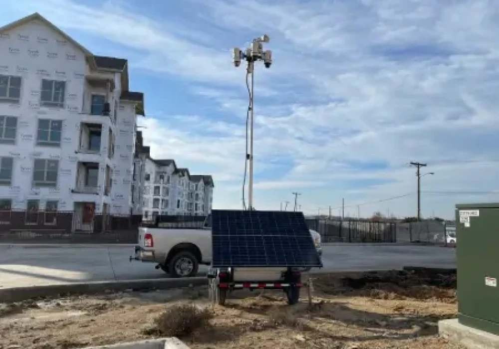 Surveillance Trailer at Jobsite - Thumb