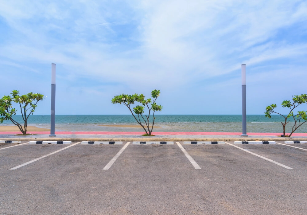 Beachfront Parking Lot