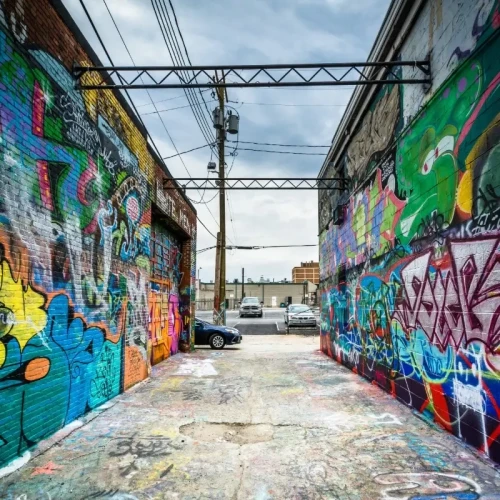 Graffiti in Alleyway