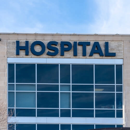 Hospital Building Exterior - LotGuard