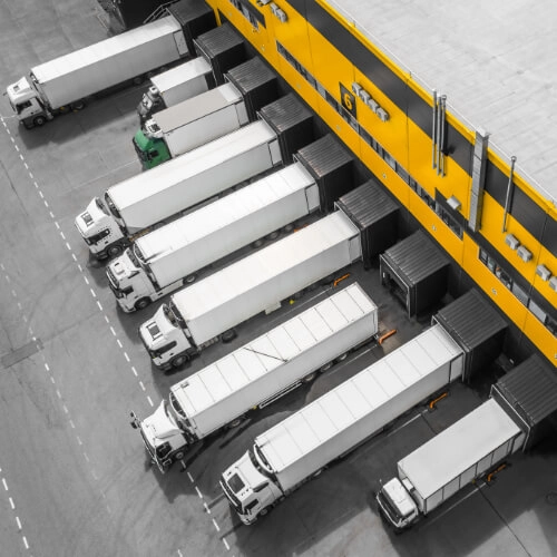 Vehicles at a Distribution Hub - LotGuard