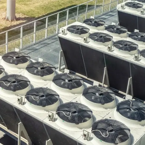 HVAC Unit on Top of Industrial Building