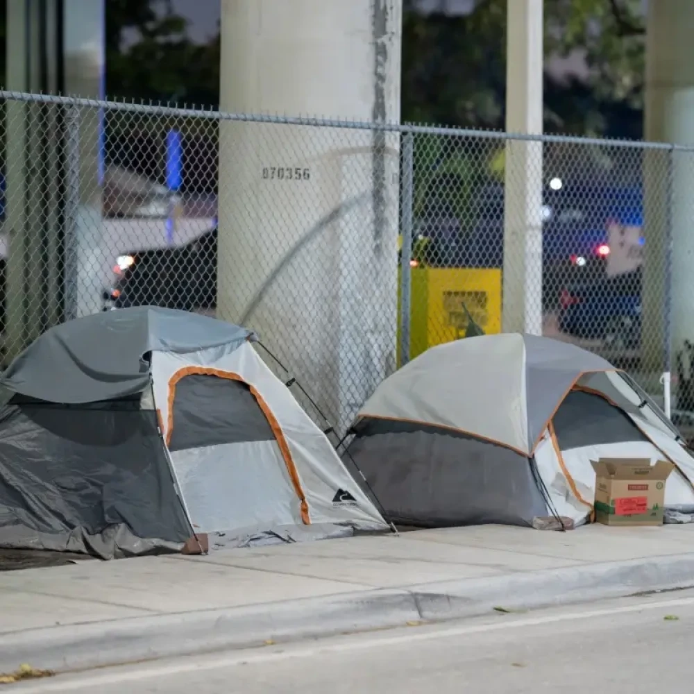 Homeless Encampment Near Commercial Property