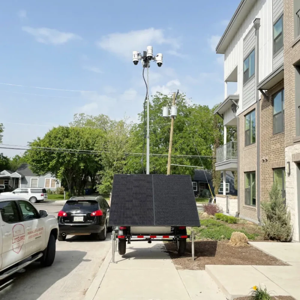 LotGuard Mobile Surveillance Unit at Property