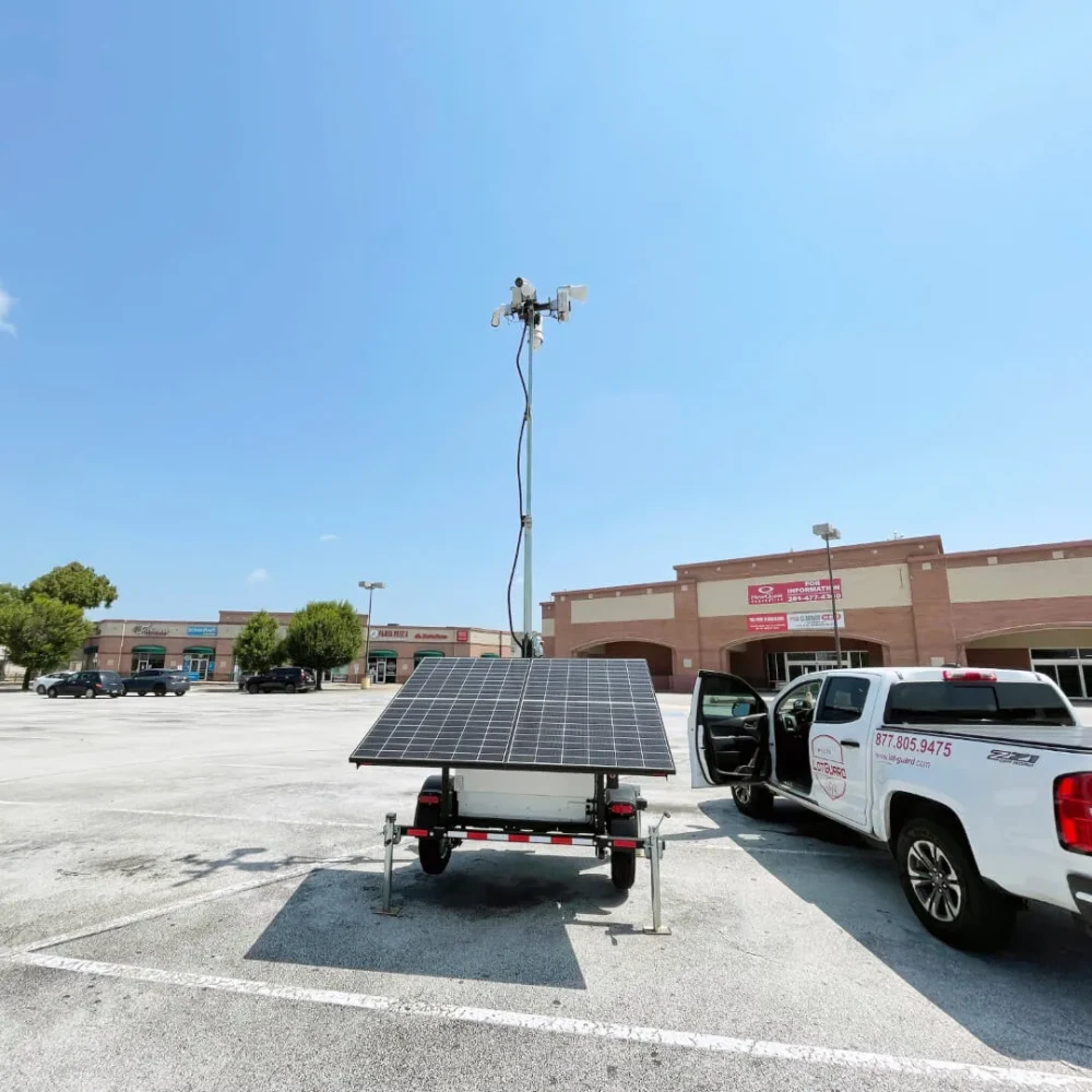LotGuard Solar Trailer at Retail Property