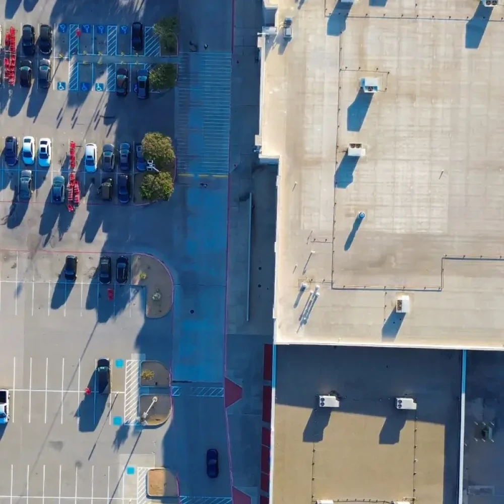 Retail Parking Environment Above