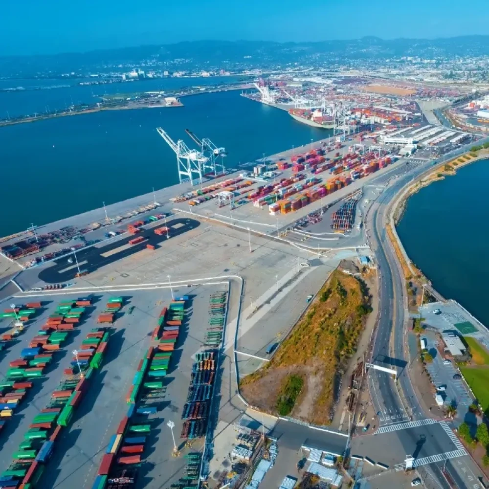 Shipping Containers at Port