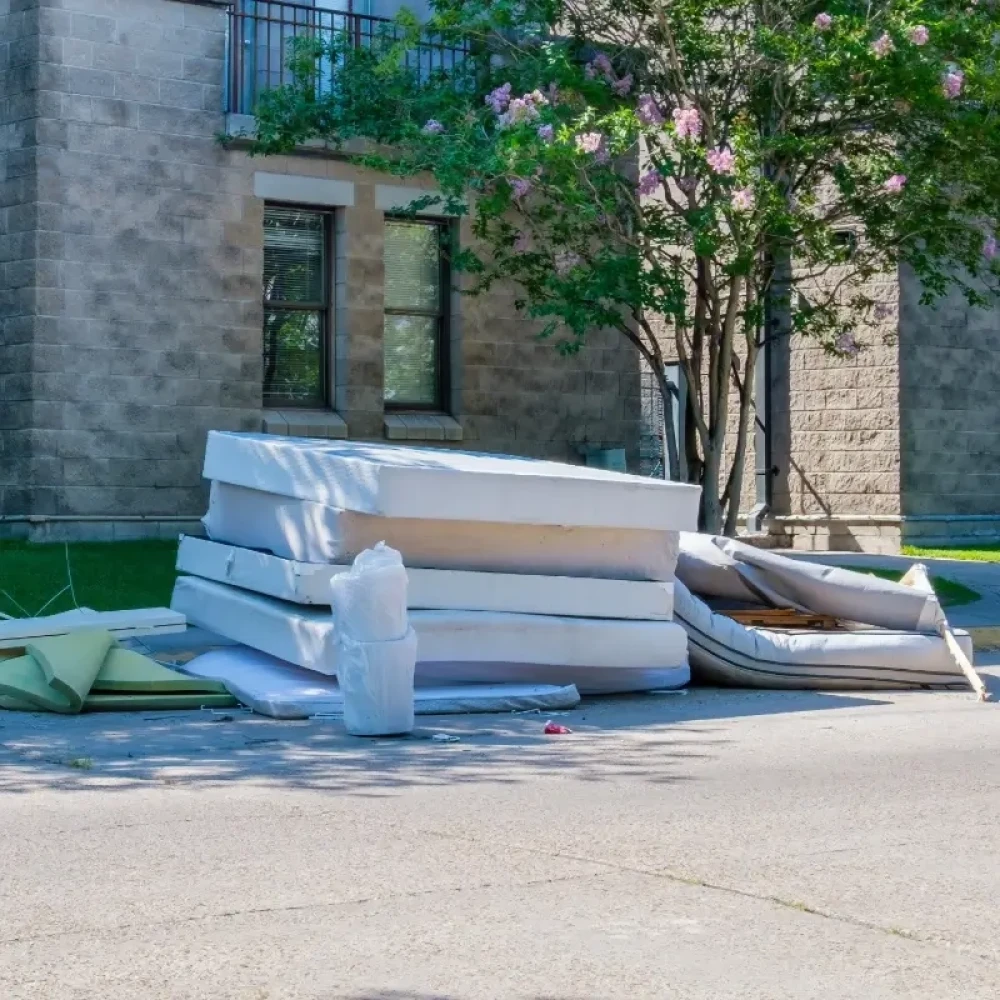 Illegal Dumping of Bedding Outside Residential Property