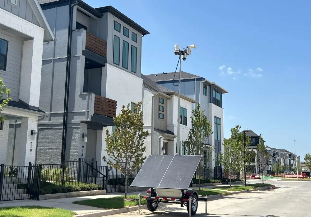 Property Management Solar Surveillance Trailer