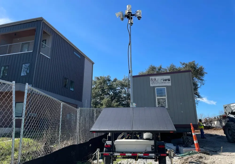 Jobsite Surveillance Trailer - LotGuard